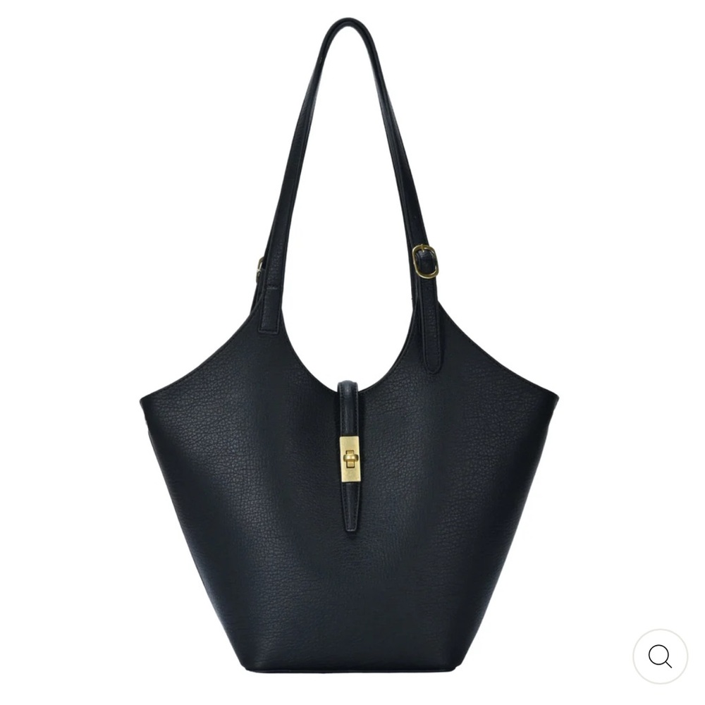 Miztique Isabelle Scoop Neck Tote with Pouch - Black
